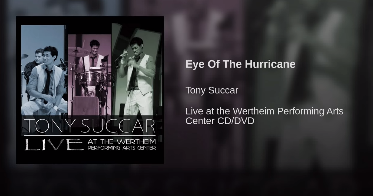 Tony Succar live at the Wertheim-Performing Arts Center