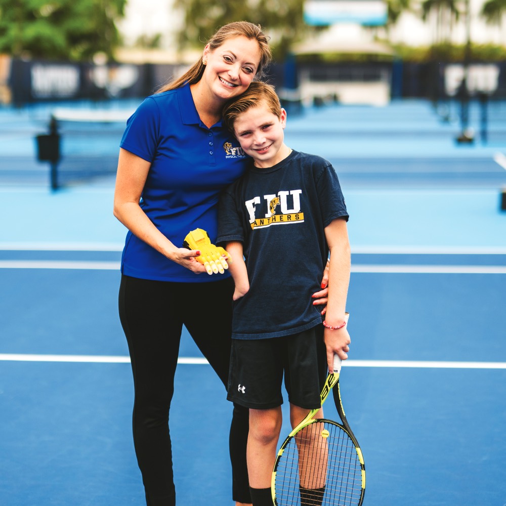 Amanda Thomas and her son Hayden