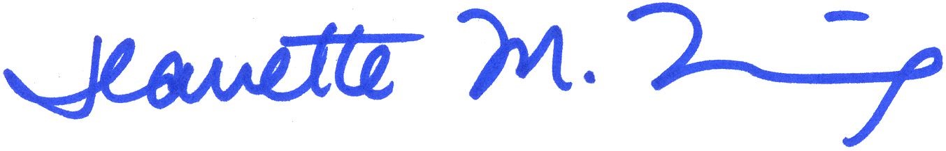 Interim President signature